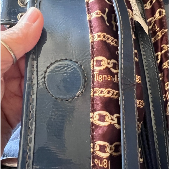 Suede Tignanello handbag - Picture 12 of 14